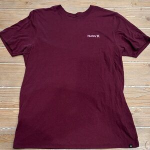 Hurley Men's Burgundy Short Sleeve Tee